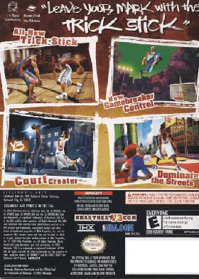 NBA Street V3 box cover back